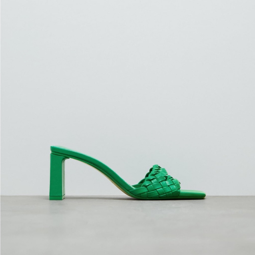 Zara Heeled Woven Sandal
